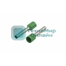 Наконечник штыревой втулочный изолированный Rexant F-18 мм 6 мм² (НШВи 6.0-18) зеленый