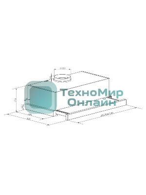 Вытяжка встраиваемая LEX Hubble G 600 черный, 60 см, 650 куб. м/ч, 48 дБ