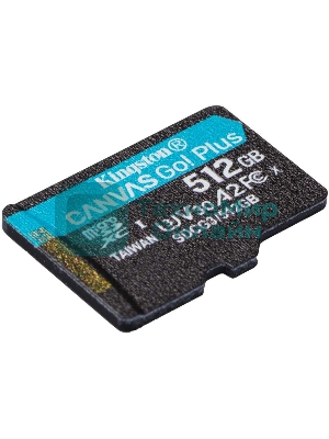 Флеш карта Kingston microSD 512GB microSDXC Class 10 UHS-I U3 V30 Canvas Go Plus 170MB/s