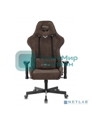 Кресло Бюрократ VIKING KNIGHT LT10 FABRIC коричневый, ткань, 120 кг, механизм качания