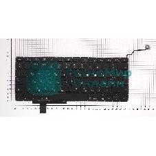 Клавиатура для ноутбука Macbook A1297 черная, большой Enter