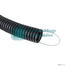 Труба гофрированная ПНД EKF tpnd-32n Plast с зондом d 32 мм черная EKF PROxima бухта 50 м