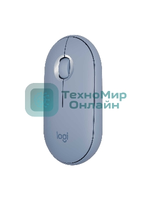 Мышь беспроводная Logitech Pebble M350 серый, 1000 dpi, радиоканал, Bluetooth, USB, кнопки - 3