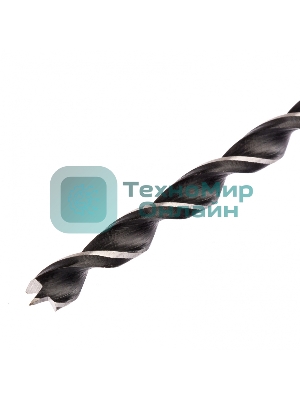 Сверло по дереву Сибртех, 10х500 мм, цилиндрический хвостовик