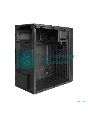 Компьютерный корпус Minitower ExeGate EX291140RUS BAA-105-01AAA350 (mATX, БП AAA350 с вент. 8см, 2*USB, аудио, черный)