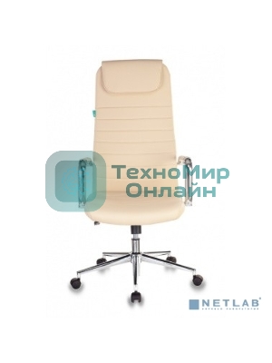Кресло Бюрократ KB-9N/ECO/OR-12 бежевый, экокожа
