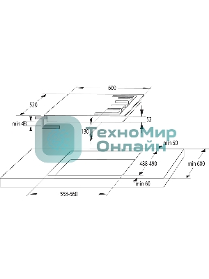 Газовая варочная панель Gorenje GW641EXB черный