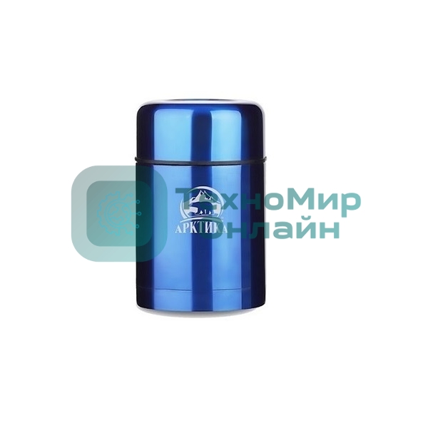 Термос Арктика 302-750 синий, широкое горло 0,75 л для супа и еды, холод/тепло 18 ч