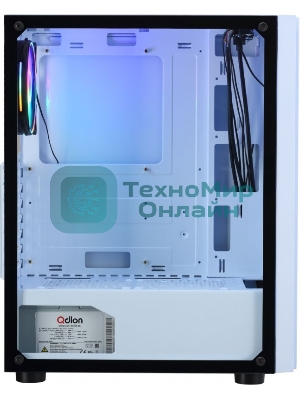 Компьютерный корпус AeroCool/Formula CL-3302W RGb белый без БП ATX 2xUSB 2.0 1xUSB 3.0 audio bott PSU