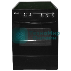 Плита электрическая Лысьва EF3001MK00 черный, конфорок 3 электрических, духовка 57 л, 50 см x 84 см x 60 см