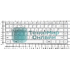 Клавиатура для ноутбука HP Pavilion G4-2000 белый без рамки