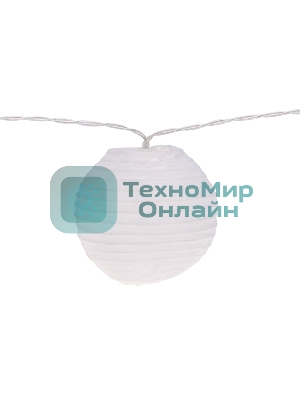 Гирлянда садовая Rexant Денг, 335 см, 3000К, встроенный аккумулятор, солнечная панель, коллекция Пекин