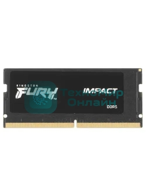Оперативная память Kingston Fury Impact, DDR5, 16GB (1x16 GB), 5600 MHz, CL40, SO-DIMM