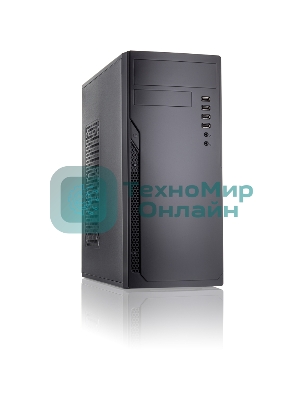 Компьютерный корпус c блоком питания 500 Ватт Case Foxline FL-301, ATX, 1x5.25EXT, 1x3.5EXT, 4x3.5INT, 4xUSB 2.0, HDA, w/o FAN, w/500W ATX PSU, w/1.2m EU pwr cord