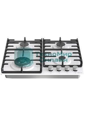 Газовая варочная панель Gorenje GT642AXW, 4 конфорки, закаленное стекло, белый