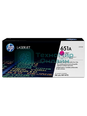 Картридж лазерный HP CE343A 651A пурпурный для LaserJet 700 Color MFP 775 16000 стр.