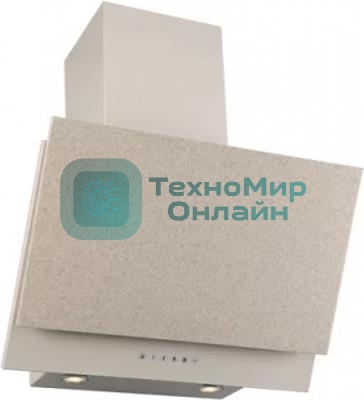 Вытяжка каминная Elikor Рубин Stone S4 60П-700-Э4Г Топ.молоко/песок, 60 см, 700 куб. м/ч, 52 дБ