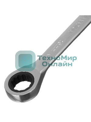 Ключ комбинированный трещоточный Matrix, 15 мм, CrV, зеркальный хром