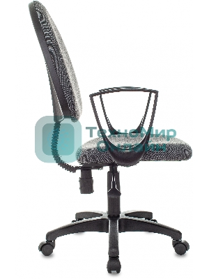 Кресло Бюрократ CH-1300N/3C1 серый, экокожа, 120 кг, механизм качания