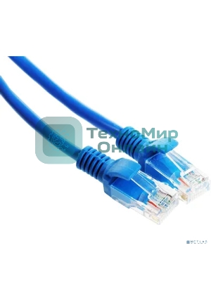 Патч-корд UTP Cablexpert PP12-10M/B cat.5e, 10м, литой, многожильный, синий