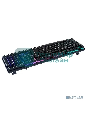 Клавиатура проводная KG-23U BLACK Nakatomi Gaming - игровая с RGb-подсветкой, USB, черная