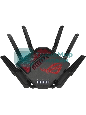 Маршрутизатор ASUS GT-BE19000, черный/красный, 90IG0850-MO9A0V