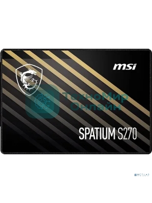 Накопитель SSD MSI SPATIUM S270, 960Gb, 2.5