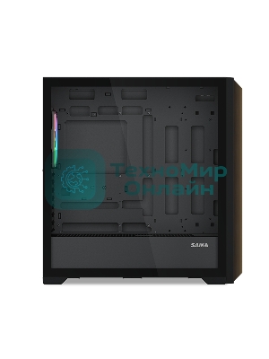 Корпус SAMA Z60, Midi-Tower, чёрный, 4 x 140 мм