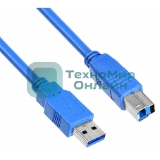 Кабель AM/BM USB3.0 1.8м Buro USB A (m)/USB B (m) USB 3.0