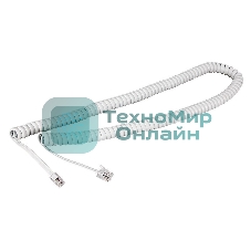 Кабель Rexant витой трубочный 2М телефонный белый