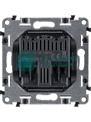 Диммер универс., с лиц. панелью, поворот. ручк., Белый