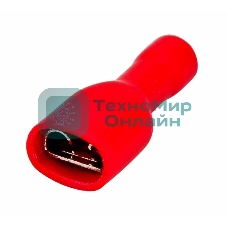 Клемма плоская Rexant полностью изолированная гнездо 6.6 мм 0.5-1.5 мм² (РППи-м 1.5-(6.3))