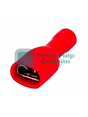 Клемма плоская Rexant полностью изолированная гнездо 6.6 мм 0.5-1.5 мм² (РППи-м 1.5-(6.3))