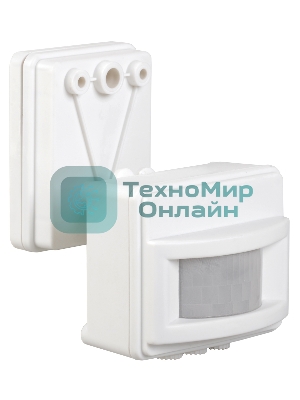 Датчик движения IEK LDD13-019-1100-001 ДД 019 белый, макс. нагрузка 1100Вт, угол обзора 120град., дальность 12м, IP44