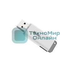 Флешка USB Netac U185 (NT03U185N-032G-20WH), 32Gb, USB 2.0, R/W 25/10, белый/серый