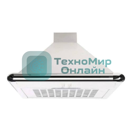 Вытяжка каминная Elikor Сатурн 60П-180-В1Л белый/нерж. сталь, 60 см, 180 куб. м/ч, 48 дБ