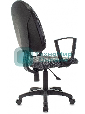 Кресло Бюрократ CH-1300N/3C1 серый, экокожа, 120 кг, механизм качания