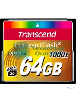 Флеш карта CF 64Gb Transcend TS64GCF1000 (1000X) 