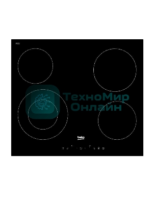 Встраиваемая электрическая варочная панель Beko HIC 64402 T, черный