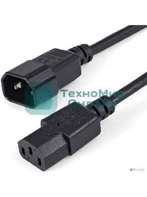 Кабель питания Filum С13- C14, 3х0.5мм, 220В, 6A, чёрный, 3м [FL-PC6-C13-C14-3M] (873337)