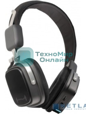 Беспроводные/проводные наушники Ginzzu GM-571BT черный, накладные, Bluetooth + Jack 3.5 мм, до 8 ч