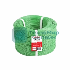 Провод ПГВА Rexant 1х0.50 мм², Cu, зеленый, бухта 500 м