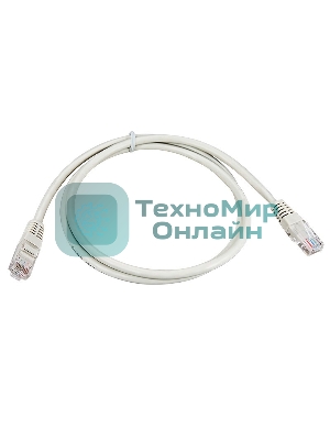 Патч-корд Rexant UTP 5e кат. литой 2М серый