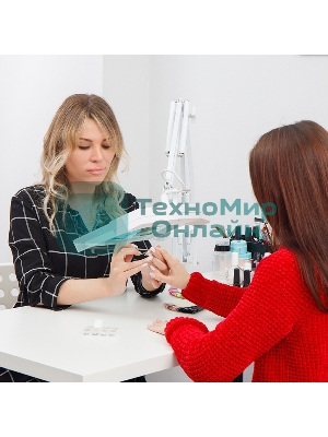 Лупа на струбцине Rexant, квадратная, 5D, с подсветкой, белая