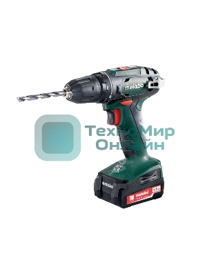Дрель-шуруповерт аккумуляторная Metabo BS 14.4 602206550, Аккумуляторный, 14.4В, 2 АКБ, Кейс