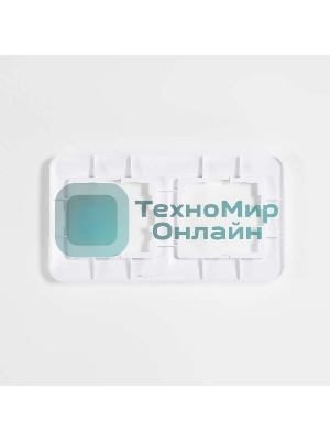 Рамка 2-м KARINA LIFE горизонт. белый LEZARD 708-0200-147