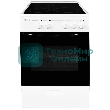 Плита электрическая Лысьва EF3001MK00 белый, конфорок 3 шт, духовка 57 л, 50 см x 84 см x 60 см (без крышки)