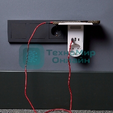 Сетевое зарядное устройство USB Rexant (2хUSB-A + USB-С) + розетка 220-250В с подсветкой и подставкой для телефона