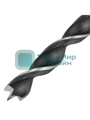 Сверло по дереву Сибртех, 12х500 мм, цилиндрический хвостовик