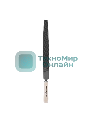 Напильник Сибртех, 300 мм, плоский, деревянная ручка